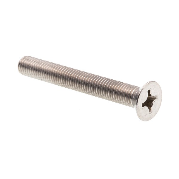 Machine Screw, Flat Head, Phillip Drive 1/4in-28 X 2in Grade 18-8 Stainless Steel 10PK